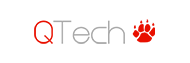 QTech logo for casino game provider.