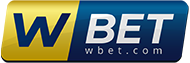 WBet logo for casino game provider.