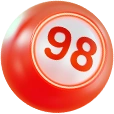 Decorative lottery ball for lottery promotion.