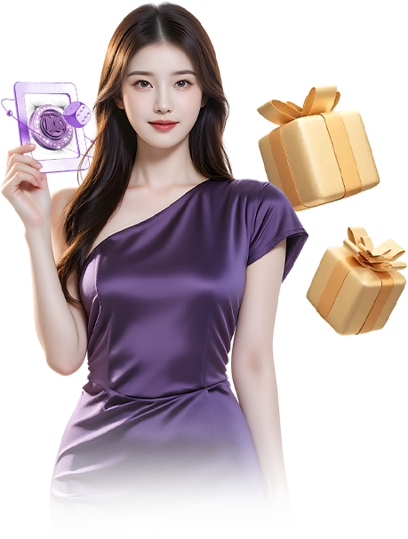 Model promoting VIP casino membership.